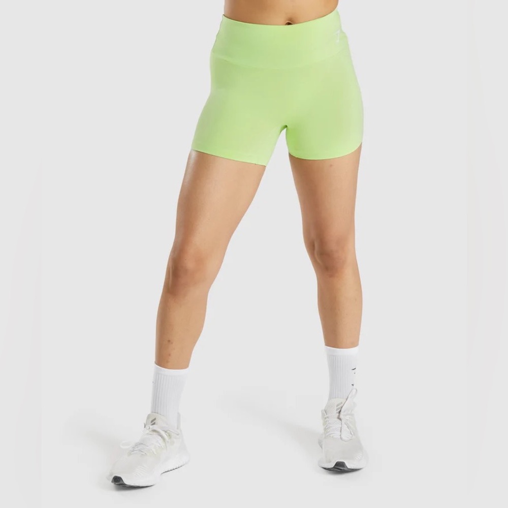 GYMSHARK Lime Green Training Short (Small)